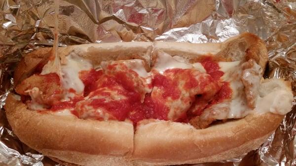 Monster chicken parm hero so good