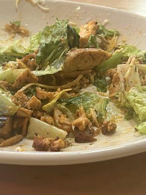 Cesar Salad with spicy chicken