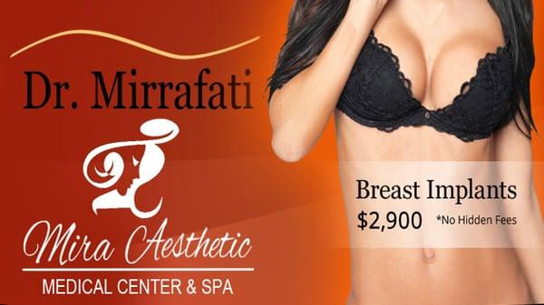 Choose your breast size. We can give you younger looking breasts to improve your posture and appearance.