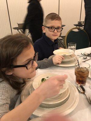 My kids ate 2 bowls of soup each. They really enjoyed it.