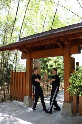 The Wing Chun training Wing Chun.