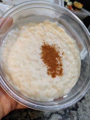 Rice Pudding dessert. $3.25. Really good. Highly recommended.