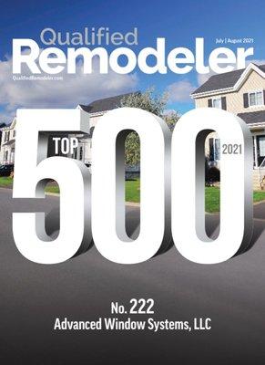 We are pleased to announce we are ranked 222 on this years Qualified Remodeler Top 500 list!