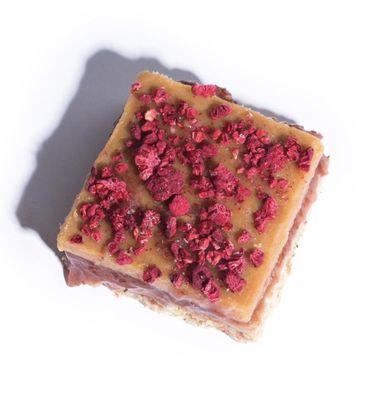 Peanut Butter & Jelly protein bar... Vegan, Gluten Free, Refined Sugar Free.