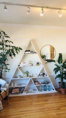 stunning custom triangle shelf