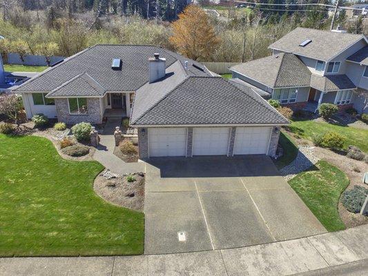 Home in Renton. Rambler with a green belt.