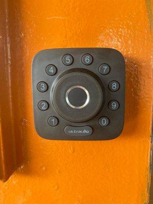 How about installing a secure and convenient lock on your door?