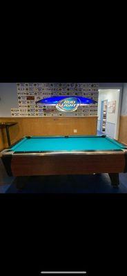 Pool table open for play