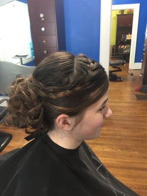 Beautiful prom hair done by Erika!