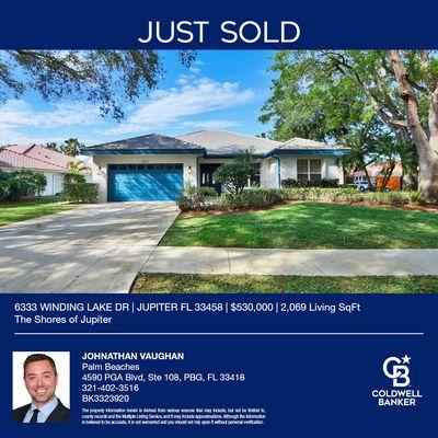 Another Sold Listing & Happy Seller in The Shores of Jupiter!