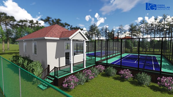 Village Club of Sands Point Paddle Hut for Platform Tennis