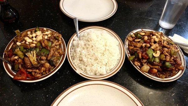 Kung Pap chicken & Cashew chicken