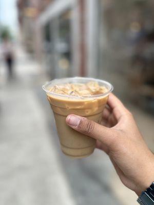 Iced vanilla cappuccino