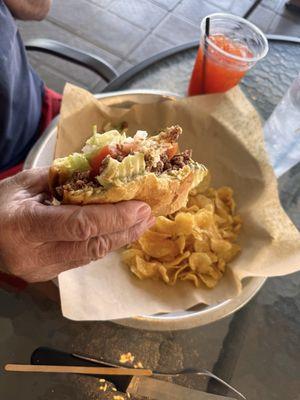 1/2 lb Burger with Chips