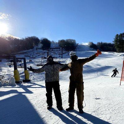 Our snowmaking team hard at work