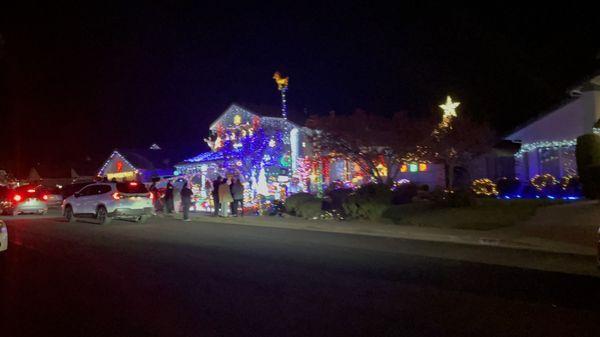 House with incredible Christmas lights showcase