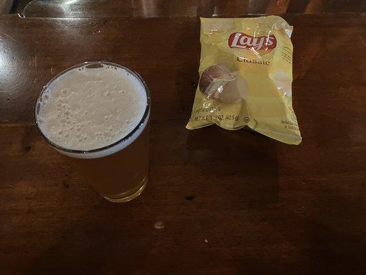 U Of IPA And Potato Chips