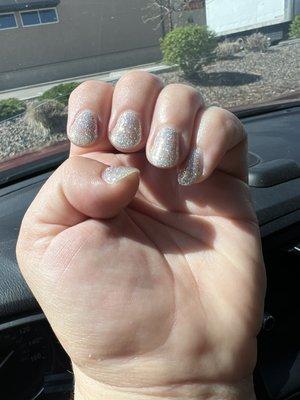 Stunning sparkle from my fresh gel set!