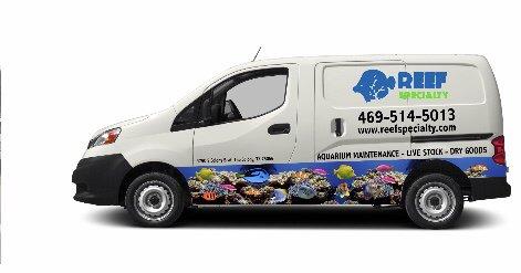 Our aquarium service vehicles