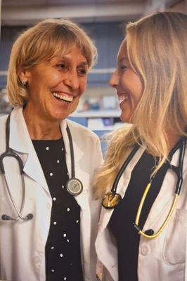 Photo of Doctor Barbara with her daughter Jacqueline who is also a doctor.