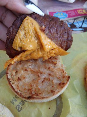 I just paid $20 in total for my food and I get old cheese on my sausage McMuffin! Just the other day I had a bug on my McDoubble smh!