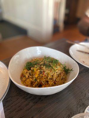 Blue crab rice (shareable, delicious)