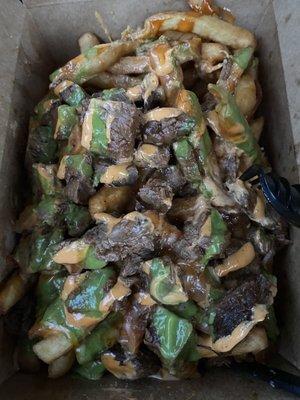 Loaded steak fries