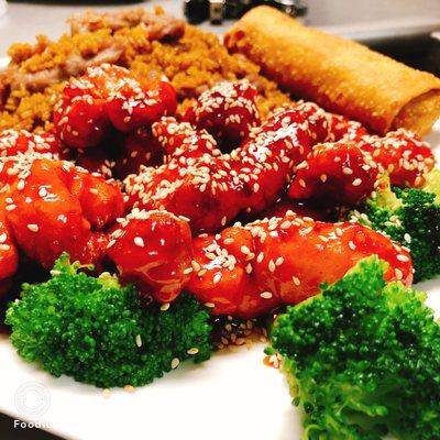 General tso's chicken combo