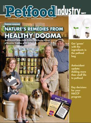 Petfood Industry Magazine's recognition of Healthy Dogma and our Natural Remedies for dogs!