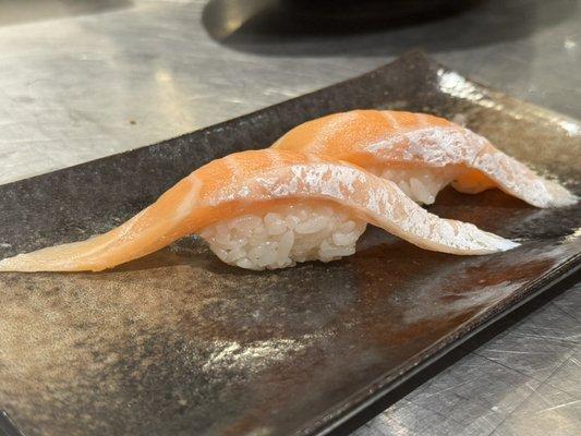 Salmon belly nigiri