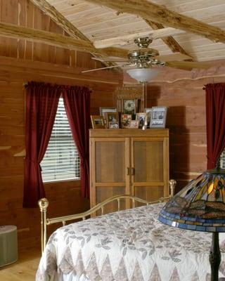 Texas Cedar Cabin Bedroom