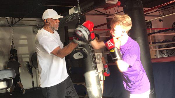 Boxing with coach mike