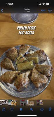 Pulled Pork Egg Rolls