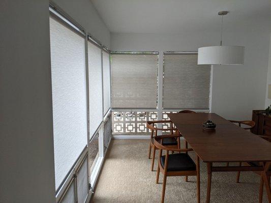 "Light Filtering" Roller shades