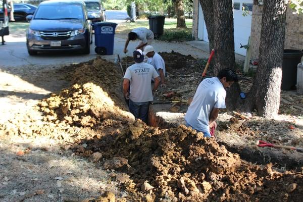 French Drain Installation