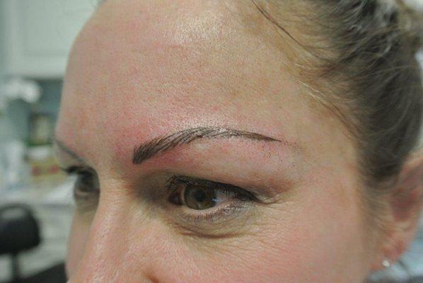 After Eyebrow Microblading