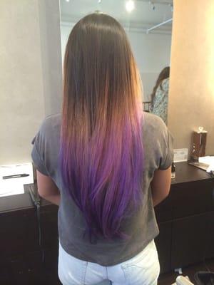 Purple ombré