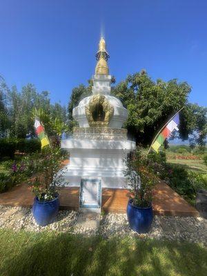 Kalachakra Stupa, where there are legends of this being filled with crystals.