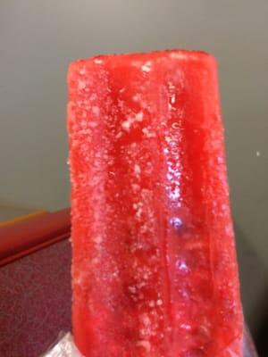 Strawberry ice paleta