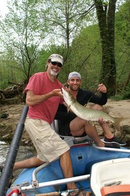 Caught on the New River just down the slope from the Inn at Riverbend