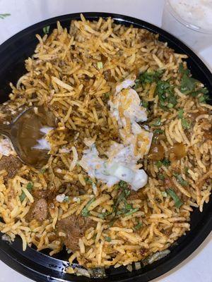 Lamb Khaas Biryani to go