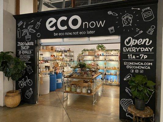 eco now, costa mesa storefront.