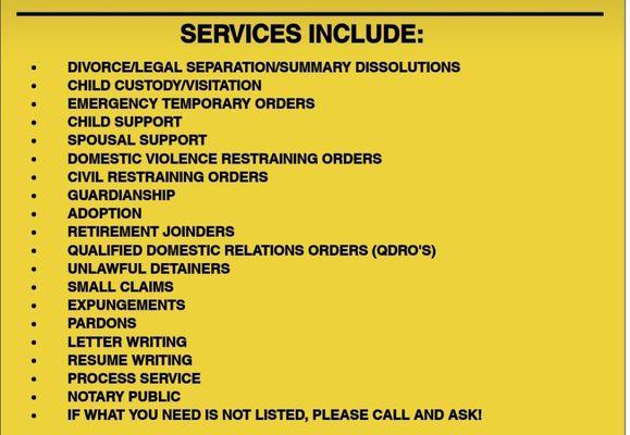 Services: