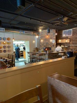 Dining area and peek at kitchen