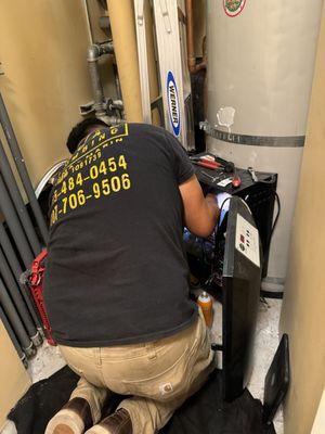 HTP Commerical Hot Water Heater Repair in Belvedere.