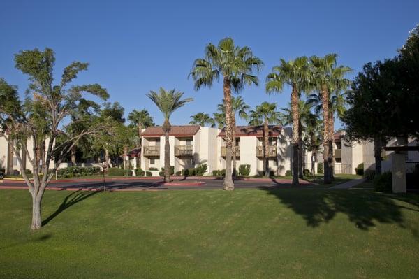 Courtyard at Townhomes on the Park apartments in Phoenix, AZ