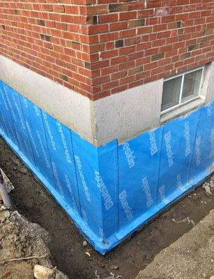 Repair and waterproofing foundation