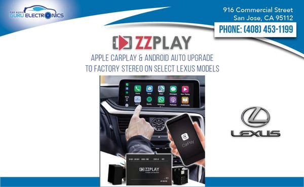 Add Apple CarPlay/Android Auto to your factory stereo on select Lexus models! Contact us for details & pricing, we are happy to help!