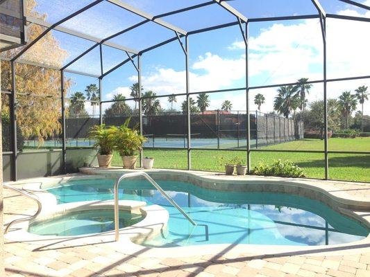 Check out this amazing pool in this active community of one of client's rental properties.