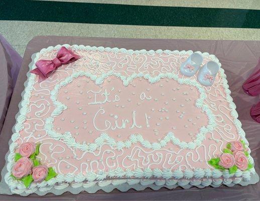 Baby shower cake